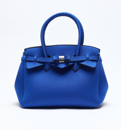 ÖZEL TASARIM MAVİ ÇANTA